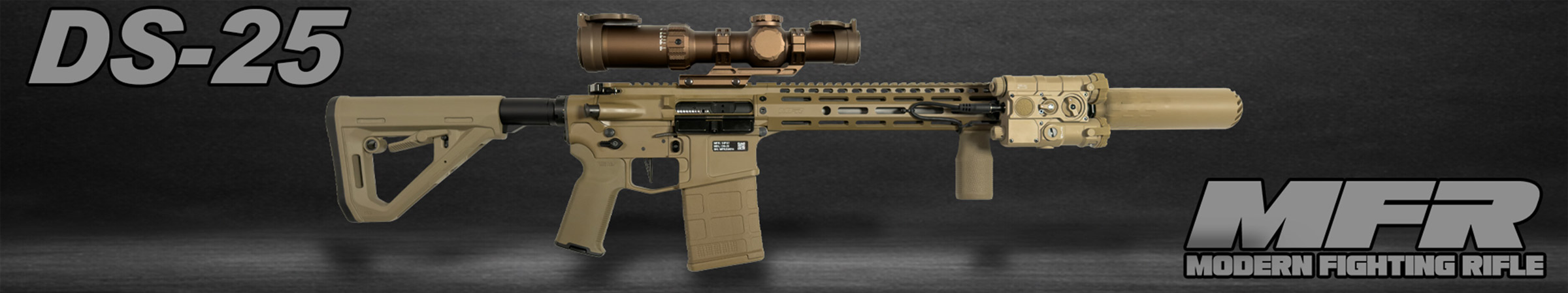 DS-25 Modern Fighting Rifle - Full Ambi Small Frame 14.5" 6.5 Creedmoor AR-15 sized AR-10 Rifle