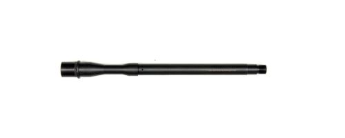 Top right angled view of DSI 12.5-inch .300 Blackout AR barrel with 1 in 8 twist and nitride finish, threaded 5/8x24