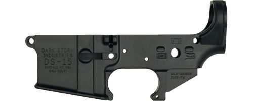 DS-15 Stripped Open Trigger Guard Forged Lower Receiver - Left Side